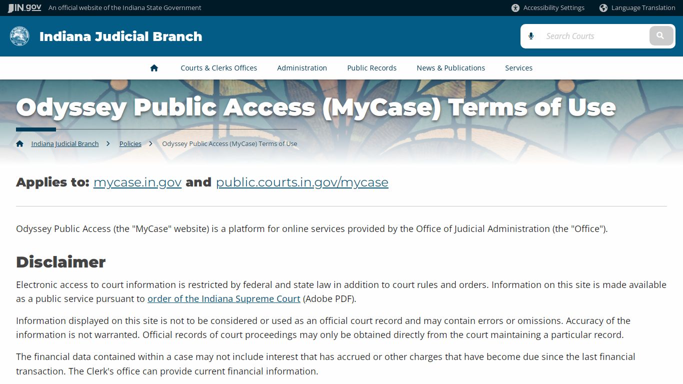 Public Access To Court Information